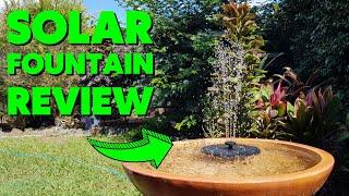 Bird Bath Solar Fountain Water Feature  REVIEW