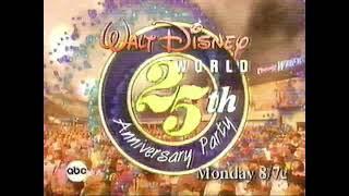 Walt Disney World 25th Anniversary Party Ad. featuring Drew Carey. 1996