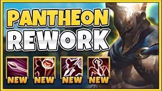 WTF NEW PANTHEON REWORK IS 100% BEYOND BROKEN INVINCIBLE REWORKED PANTHEON - League of Legends