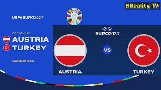 Футбол. Чемпионат Европы-2024. Австрия - Турция. 18 Финала. EURO 2024. Austria - Turkey.