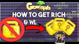 Growtopia How to get rich with no wls FOR BEGINNERS 2018