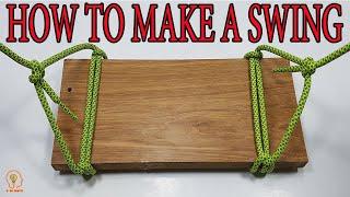 How to make a Swing  DIY Swing Making at Home  Knot Tying for a Rope Tree Swing @9DIYCrafts