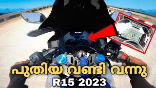 അവൻ എത്തി R15 v4 2023 തീപ്പൊരി ️ traction 4 new R15 v4