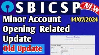 SBI CSP  Minor Account Update  मोबाइल नंबर संबंधित अपडेट  kiosk banking update