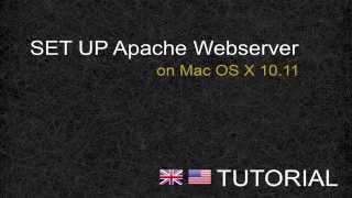 Set up apache webserver Mac OS X 10.11 - Tutorial ENG