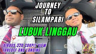 EMBARKING ON AIRBUS 320 - JAKARTA TO LUBUK LINGGAU’S MYSTERIES  COCKPIT VIEW 4K