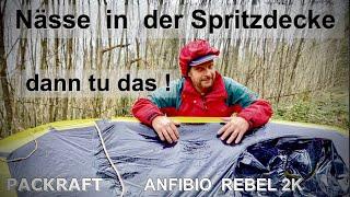 DIY Spritzdecke  So bleibst Du trocken  Packraft Anfibio Rebel 2k