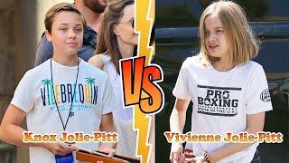 Knox Jolie-Pitt Vs Vivienne Jolie-Pitt Angelina Jolies Children Transformation  From Baby To Now