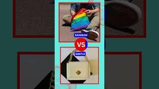 Rainbow vs Simple  This or That Pick One Kick One Would You Rather Choose Your Gift #shorts #quiz