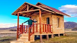 I Built an Amazing Wooden House Alone Wooden House Building from Start to Finish.