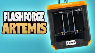 Best Beginner Printer ? - FlashForge Artemis 3D Printer - Project WOOP