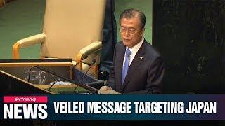 President Moon takes to world stage to call out Japan for its trade retaliation