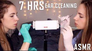 7 Hours Of Intense Twin EAR CLEANING ASMR For Sleep Studying Background