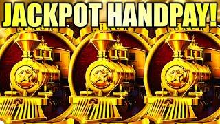 JACKPOT HANDPAY RED GRAND TRAIN + GOLD TRAIN  CASH EXPRESS LUXURY LINE ARISTOCRAT GAMING