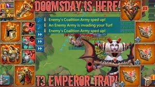 lords mobile EMPEROR T3 RALLY TRAP DESTROYS TITAN KINGDOM 1900% BACK TO BACK RALLIES INCOMING 