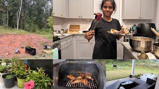 మూడు రోజులు భయపెట్టి వెళ్లిపోయిన తుఫాన్  ️‍️ Tandoori Chicken  #teluguvlogs #americaloammulu