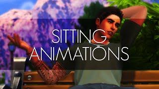 SITTING ANIMATION PACK UPDATE 0.7  Sims 4 Animation Download