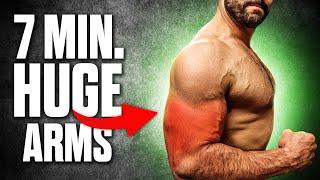 7min Home BIG ARMS Workout DUMBBELLS ONLY - BICEPS & TRICEPS