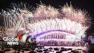 New Years 2024 Sydney Australia puts on stunning fireworks show