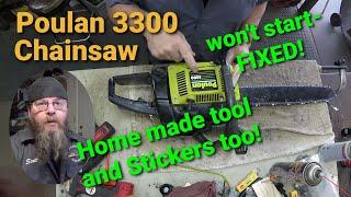 Poulan 3300 Chainsaw Wont Start-Fixed