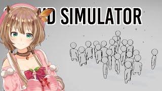 【Crowd Simulator】OH NO PEOPLE【Ayunda Risu】