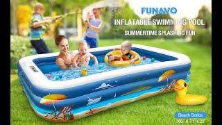 FUNAVO Inflatable Swimming Pool