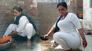 Pakistani Beauitiful Village Woman Daily Routine Work  Pakistan Village Life  Punjab Culture