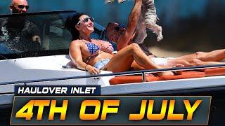 BOAT FAILS AND WINS ON INDEPENDENCE DAY AT HAULOVER INLET  BOAT ZONE