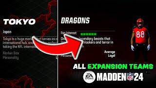 Every Expansion Team In Madden 24 Next Gen *NEW TEAMS*