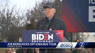 Joe Biden kicks of Iowa bus tour in Council Bluffs