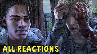 All Louis VS Violet Reactions to Tenns Death -All Choices- The Walking Dead Final Season Episode 4