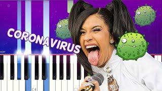 Coronavirus remix Cardi B iMarkkeyz DJ Snake Piano Tutorial