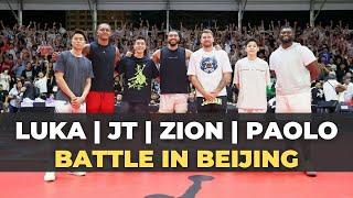 Luka Dončić Jayson Tatum Zion Williamson Paolo Banchero Guo Ailun Teamed Up In Dongdan Beijing