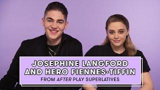 Hero Fiennes-Tiffin and Josephine Langford from After Reveal Whos the Biggest Romantic and More