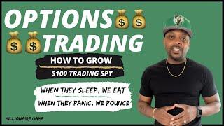 How To Grow $100 Trading $SPY Option Entries & Exits