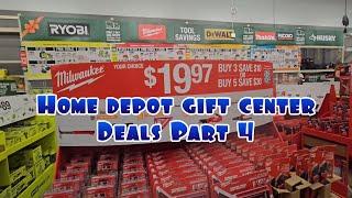 Home Depot Gift Center Deals Part 4
