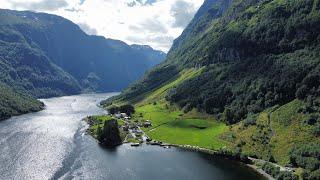 Nærøyfjord Norway #travel #drone #norway