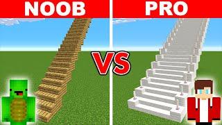 Minecraft NOOB vs PRO LONGEST STAIRCASE BUILD CHALLENGE