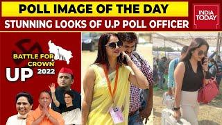 Reena Dwivedi Viral U.P Poll Officer In Yellow Saree Makes Another Stunning Appearance