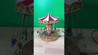 Mr Christmas World’s Fair Swing Carousel demo