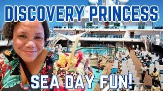 Discovery Princess- SEA DAY FUN Crown Grill Bingo Dance Classes & More