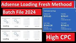 ADX & AdSense Loading Method 2024  100% safe Loading Method High eCpm Safe Loading Non Drop Script