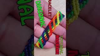 #Shorts Pulsera Diagonal  How to make friendship Bracelets