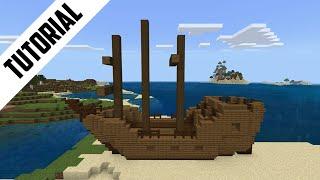 Minecraft How to Build a Shipwreck Step By Step