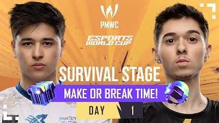 EN 2024 PMWC x EWC Survival Stage Day 1  PUBG MOBILE WORLD CUP x ESPORTS WORLD CUP
