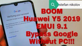 BOOM Huawei Y5 2019 AMN-LX9. Remove Google Account Bypass FRP.