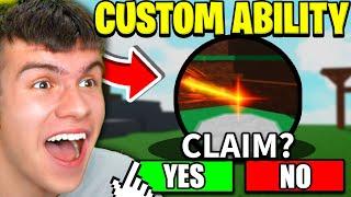 How To Get The CUSTOM ABILITY + SHOWCASE In Roblox ABILITY WARS