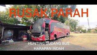 Hunting 3 Unit Bus Harapan Indah Di Gudangnya #planetlaviza #bus #busaceh #bussumatera #freegaza