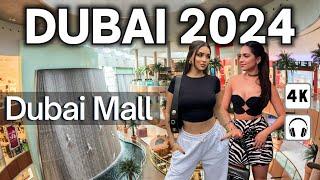 Dubai Walking Tour in Dubai Mall World’s Largest Luxury Mall  4K 