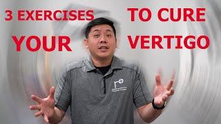 THREE Best Exercises To RELIEVE Your Vertigo  Physical Therapist Explains